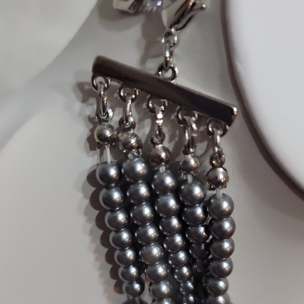 Vera Wang Silver Beaded Necklace - Picture 5 of 9